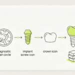 имплантация одного зуба цена москва — схема этапов