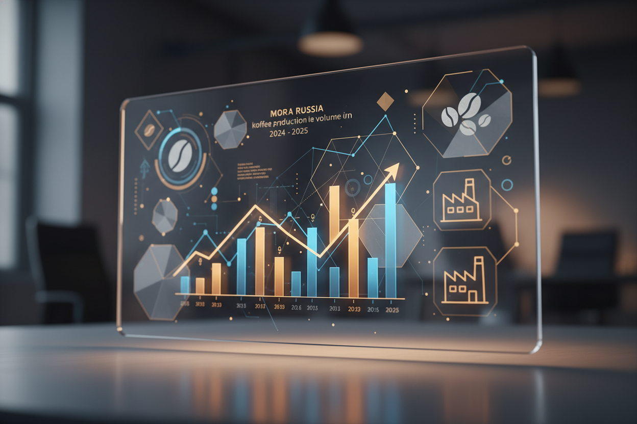 Рост объемов производства кофе в России 2024-2025 гг