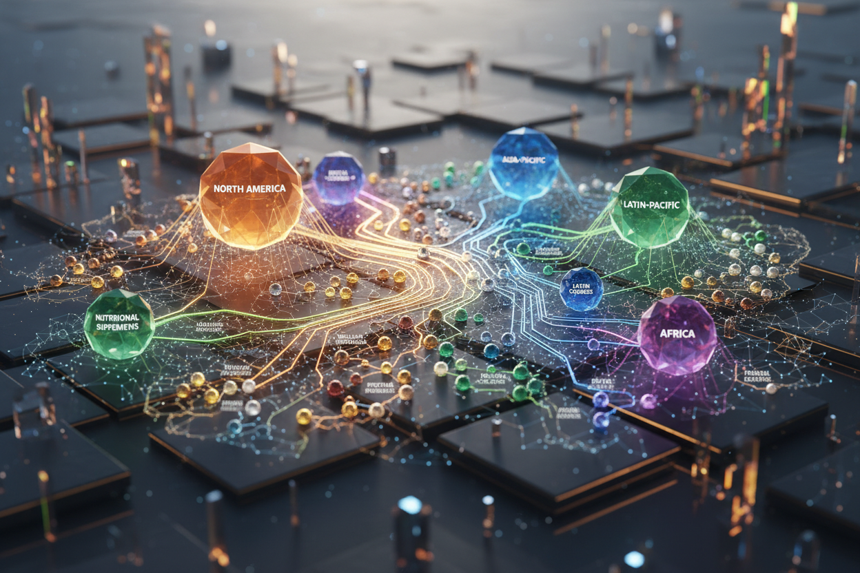 Схема структуры и деятельности WHIEDA на мировом и региональном рынках