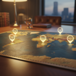 Карта глобального присутствия WHIEDA и исторические даты компании