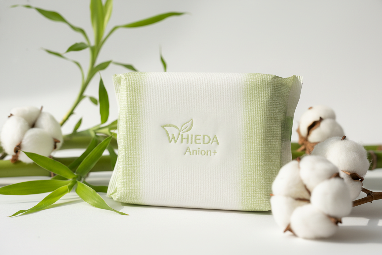 Упаковка анионных прокладок WHIEDA с натуральными растениями