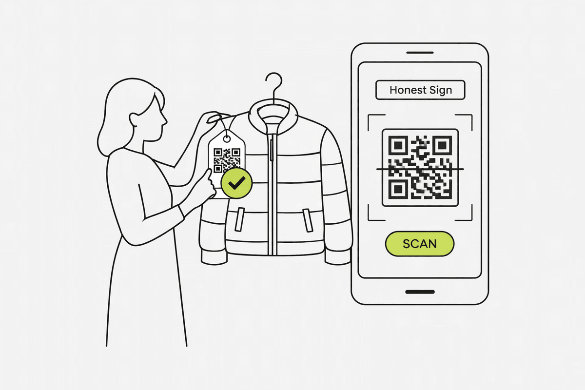 Покупка демисезонной куртки с проверкой маркировки