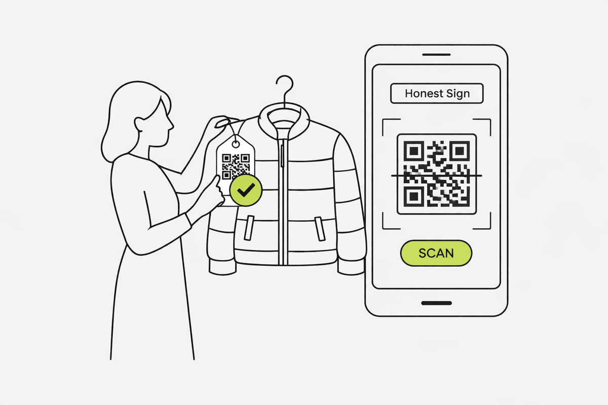 Покупка демисезонной куртки с проверкой маркировки