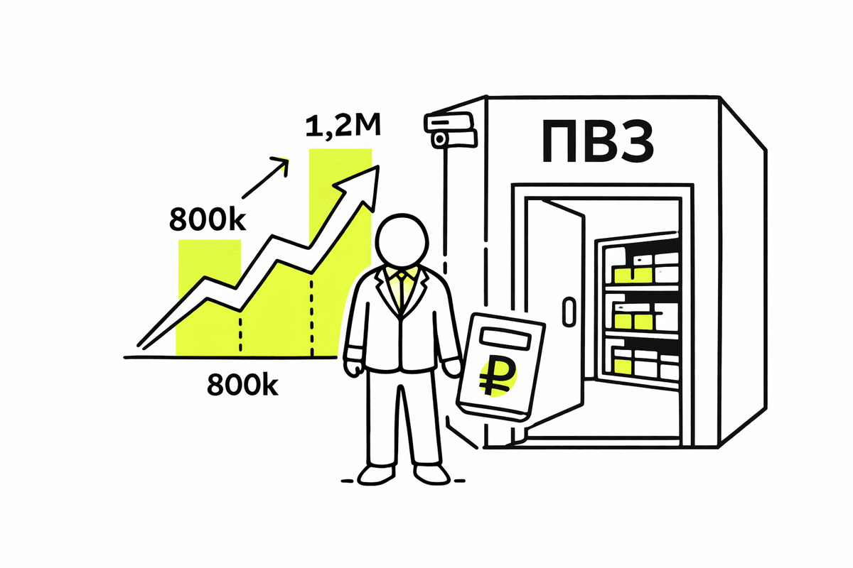 Стоимость открытия ПВЗ в 2026