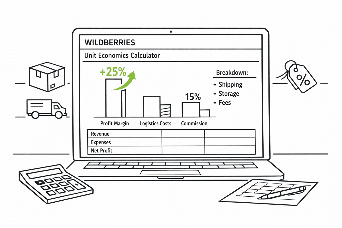 Юнит экономика Wildberries: расчет прибыли 2026