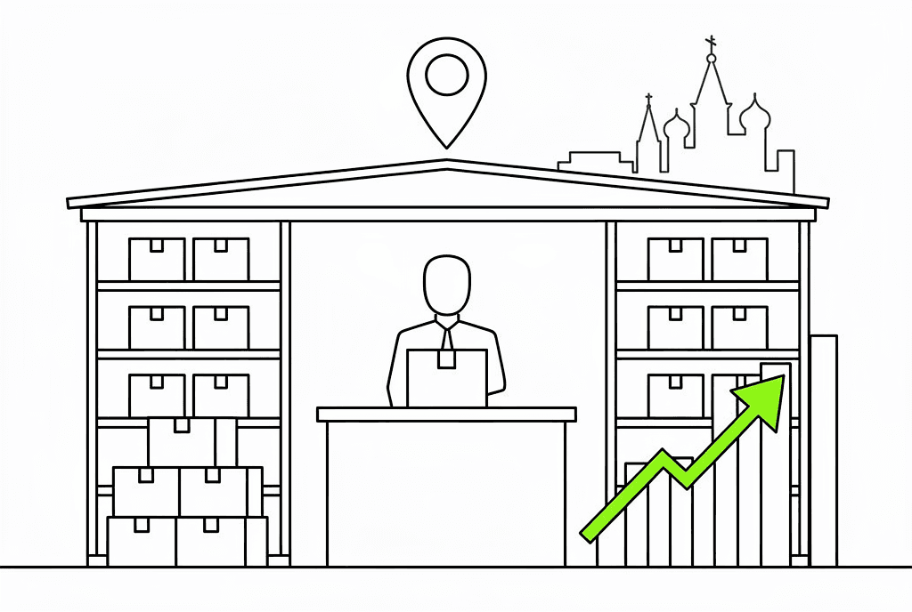 Схема ПВЗ Москва с ростом бизнеса